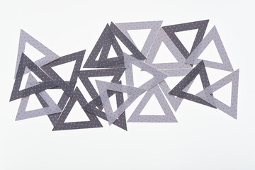 machine cut scrapbook paper triangle or triangular forms