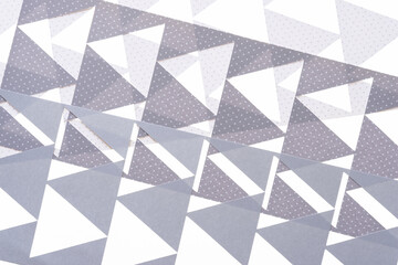 machine cut scrapbook paper triangle or triangular forms