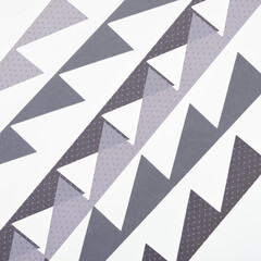 machine cut scrapbook paper triangle or triangular forms