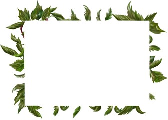 Apple tree leafs frame decor