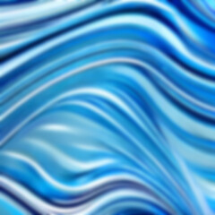 Blurred waves  colorful abstract backgrounds. Vector illustration of vibrant color blue pattern with linear gradient texture for minimal dynamic cover design. Blue, sea waves poster template