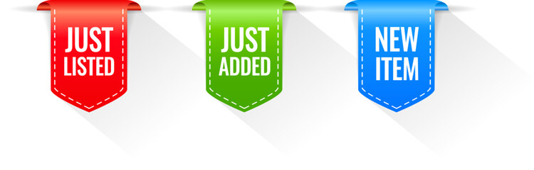Just added new item vector ribbons, web design elements