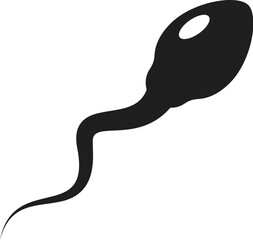 Sperm simple vector icon