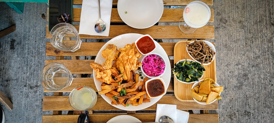 Korean Fried Food for lunch