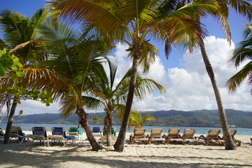Caribbean Island of Cayo Levantado in Samana Bay, Dominican Republic

