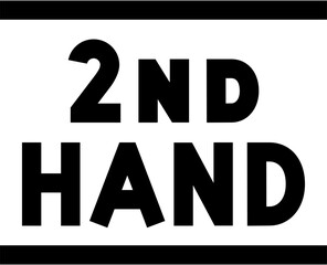 Transparent Second Hand icon. Second Hand isolated on transparent background.