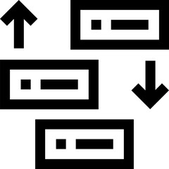 Transparent Prioritize icon. Prioritize isolated on transparent background.