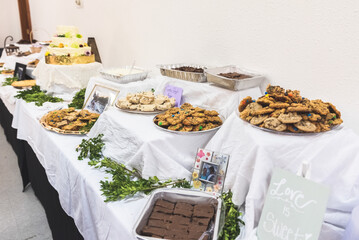 Dessert Table at Wedding Reception