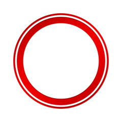 banner circle frame and dot