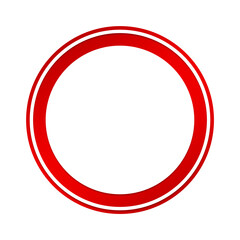 banner circle frame and dot