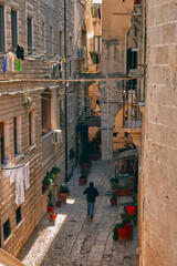 Taking a walk in the old city of Bari