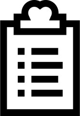 Transparent List icon. List isolated on transparent background.