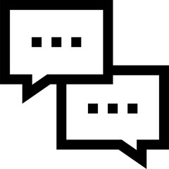 Transparent Chat icon. Chat isolated on transparent background.