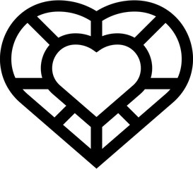 Transparent Love icon. Love isolated on transparent background.