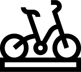 Transparent Bicycle icon. Bicycle isolated on transparent background.