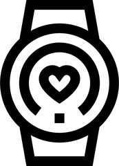 Transparent Smartwatch icon. Smartwatch isolated on transparent background.