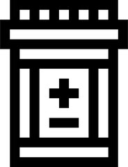 Transparent Medicine icon. Medicine isolated on transparent background.