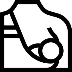 Transparent Breastfeeding icon. Breastfeeding isolated on transparent background.