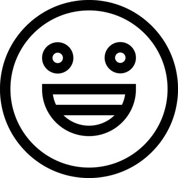 Transparent Smile icon. Smile isolated on transparent background.