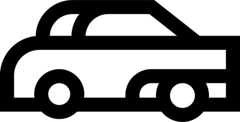 Transparent Car icon. Car isolated on transparent background.