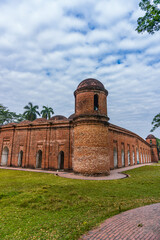 Fototapeta na wymiar The Sixty Dome Mosque in Bagerhat, Khulna, Bangladesh