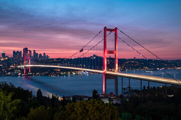 Fototapeta na wymiar Bosporus Bridge 