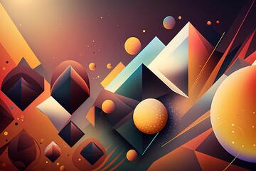 3D rendering of a futuristic abstract structure with intricate and complex geometries. Modern and trendy sleek and futuristic with sense of hi tech background innovation and advancement. Generative AI
