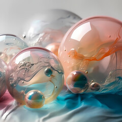 Crystal color bubble ball