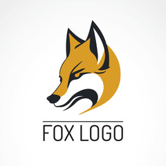 Vector fox branding logo template