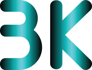 BK Logo Simple and elegant letter-based logo design using vector graphics. Perfect for a wide range of businesses.