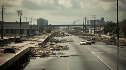Fototapeta premium Hurricane Generative AI