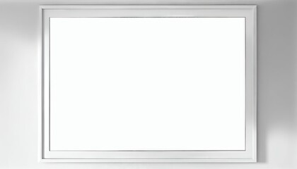 Obraz premium White Frame, Realistic Square Frames, White Blank Picture Mockup Template, Abstract Generative AI Illustration