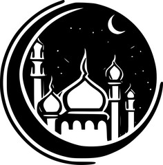 Obraz premium Ramadan - High Quality Vector Logo - Vector illustration ideal for T-shirt graphic