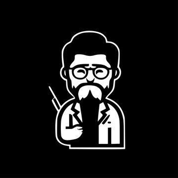 recommend clip art: Teacher - High Quality Vector Logo - Vector illustration ideal for T-shirt graphic