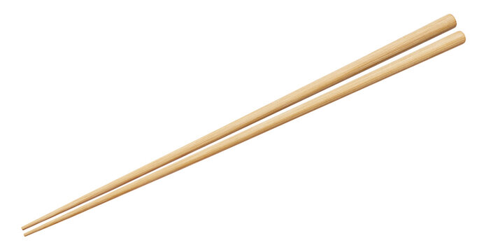Wooden chopsticks cut out