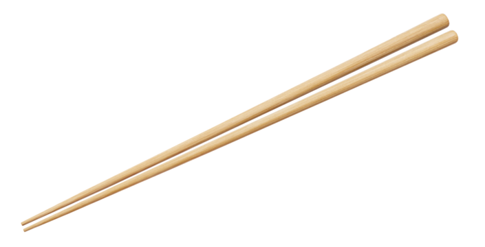 Wooden chopsticks cut out