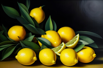 Pile of lemons Generative Art