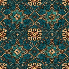 Seamless Arabic Pattern Background Oriental Islamic Ornament