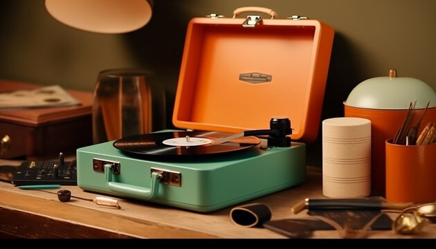 Antique gramophone spins history into musical nostalgia generated by AI