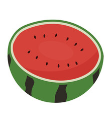 輪切りのスイカ/枠線無し