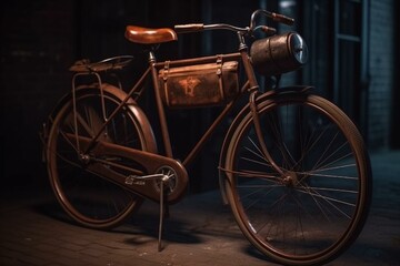 Obraz na płótnie Canvas Old-fashioned bicycle. Generative AI