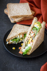 Vegetables Salad sandwich