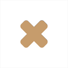 Obraz premium medical hansaplast plaster for wound isolated