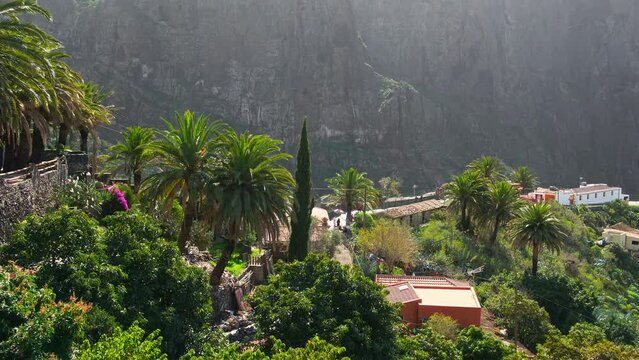 Landscape of the Masca valley in Tenerife, Canary island, Spain