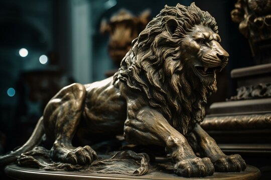 Lion Sculpture" Images – Browse 3,518 Stock Photos, Vectors, and Video |  Adobe Stock