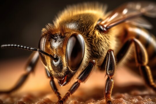 Close Up and Personal A picture of a honey bee