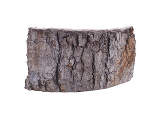 Large piece of bark inside isolated  transparent png