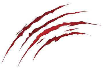red claw scratch vector png 