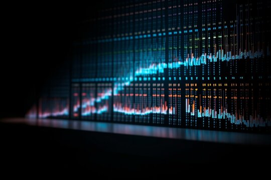 Chromatogram Of DNA Sequencing 2/6. Generative AI