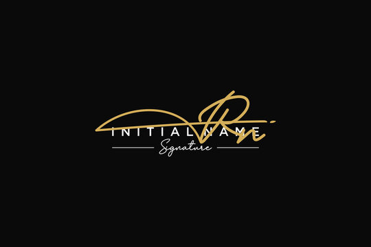Initial RN signature logo template vector. Hand drawn Calligraphy lettering Vector illustration.